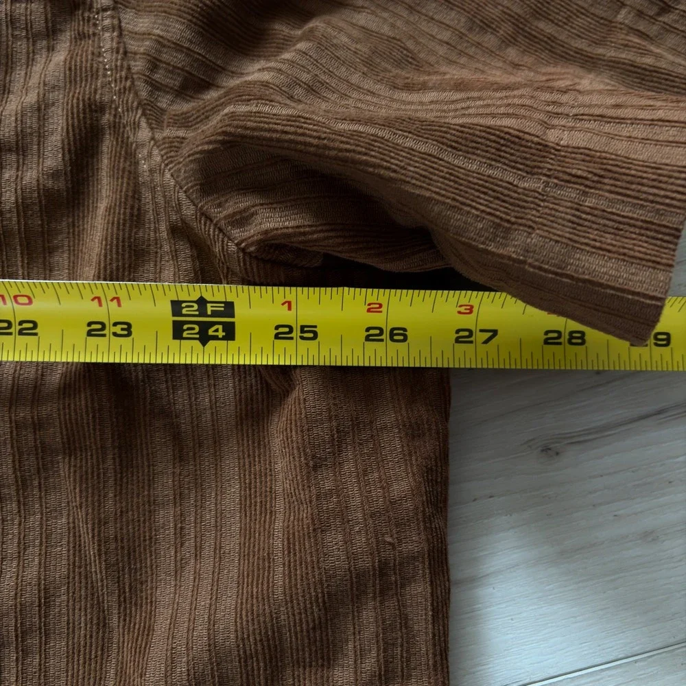 Banana Republic XXL Tall Brown Textured Camp Shirt Button Front 2XL